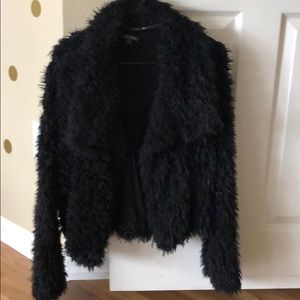 Faux fur jacket